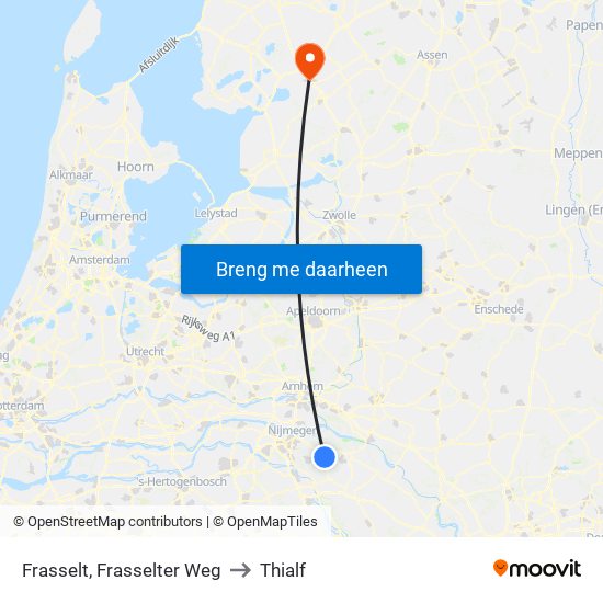 Frasselt, Frasselter Weg to Thialf map