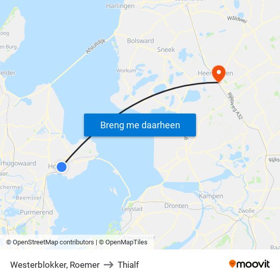 Westerblokker, Roemer to Thialf map