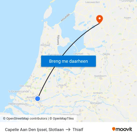 Capelle Aan Den Ijssel, Slotlaan to Thialf map