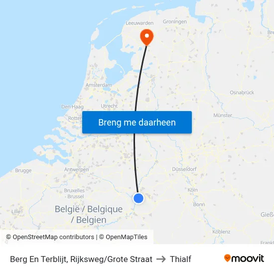 Berg En Terblijt, Rijksweg/Grote Straat to Thialf map