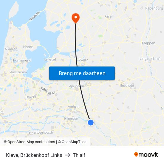 Kleve, Brückenkopf Links to Thialf map