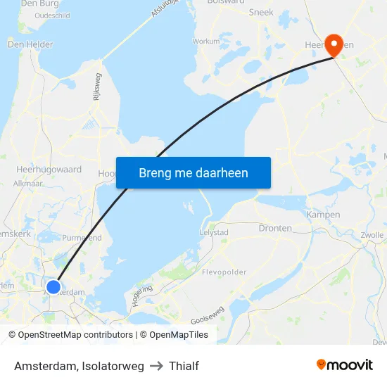Amsterdam, Isolatorweg to Thialf map
