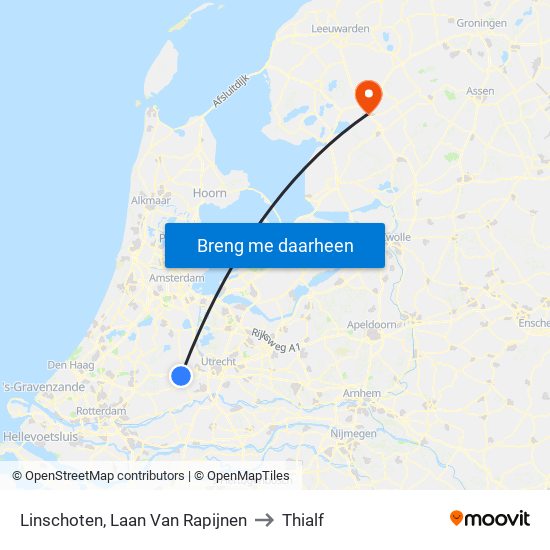 Linschoten, Laan Van Rapijnen to Thialf map