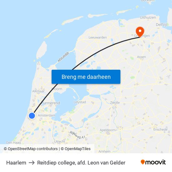 Haarlem to Reitdiep college, afd. Leon van Gelder map