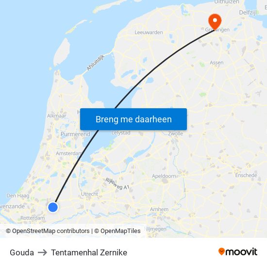 Gouda to Tentamenhal Zernike map