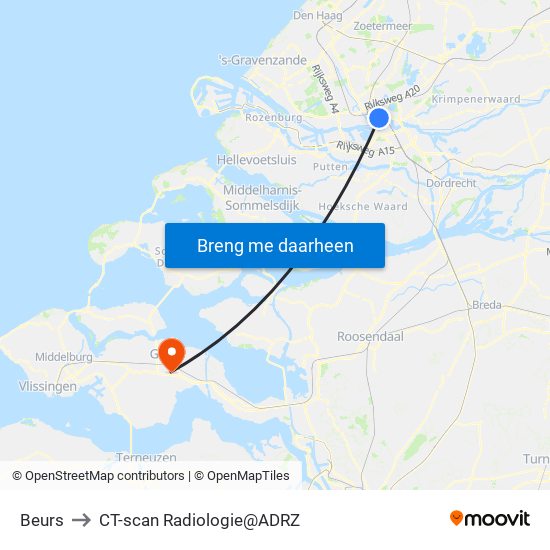 Beurs to CT-scan Radiologie@ADRZ map