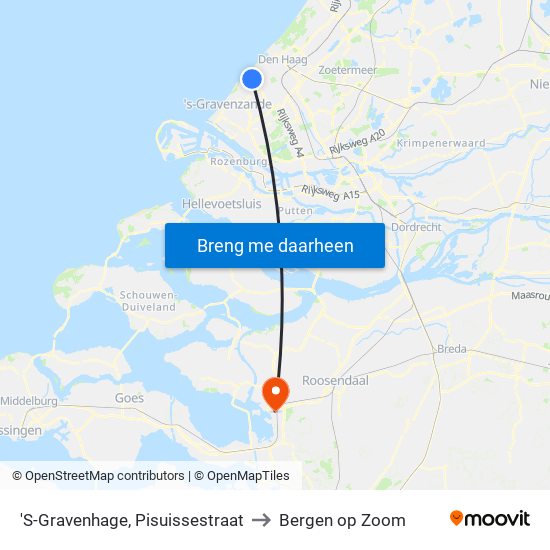'S-Gravenhage, Pisuissestraat to Bergen op Zoom map