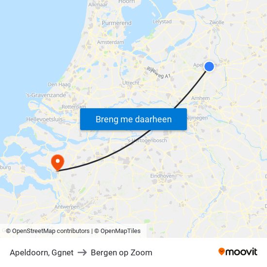 Apeldoorn, Ggnet to Bergen op Zoom map