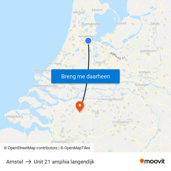 Amstel to Unit 21 amphia langendijk map