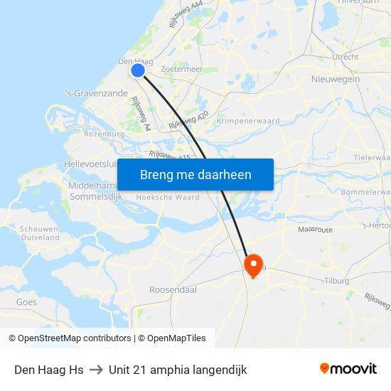 Den Haag Hs to Unit 21 amphia langendijk map