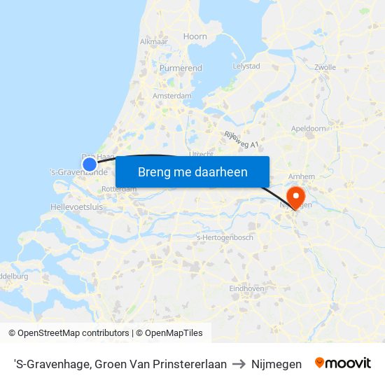 'S-Gravenhage, Groen Van Prinstererlaan to Nijmegen map