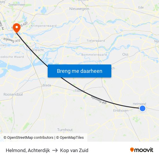 Helmond, Achterdijk to Kop van Zuid map