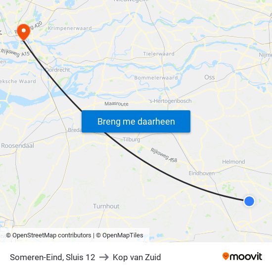 Someren-Eind, Sluis 12 to Kop van Zuid map
