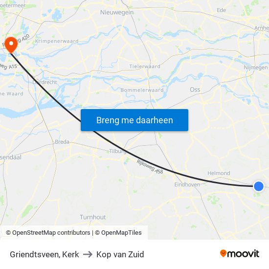 Griendtsveen, Kerk to Kop van Zuid map