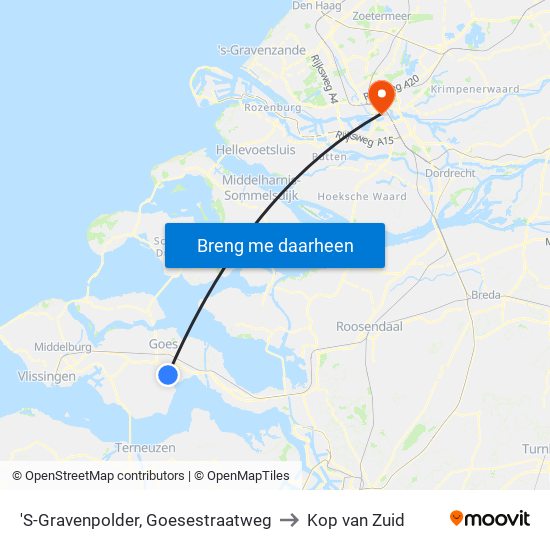 'S-Gravenpolder, Goesestraatweg to Kop van Zuid map