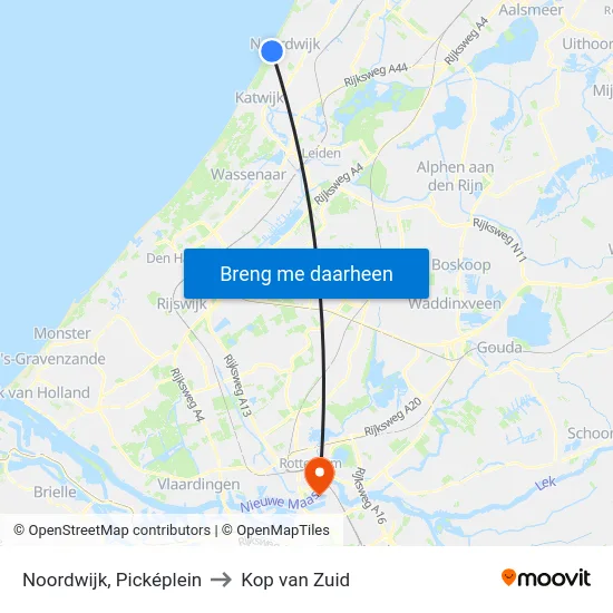 Noordwijk, Picképlein to Kop van Zuid map