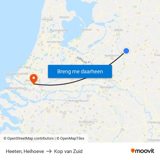 Heeten, Heihoeve to Kop van Zuid map