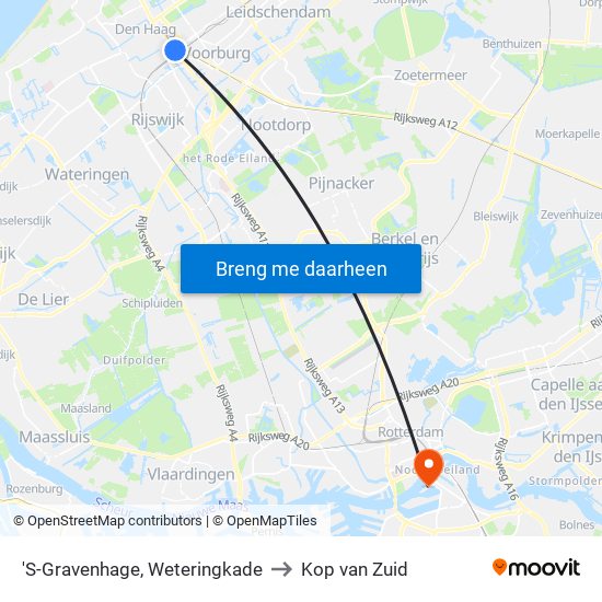 'S-Gravenhage, Weteringkade to Kop van Zuid map