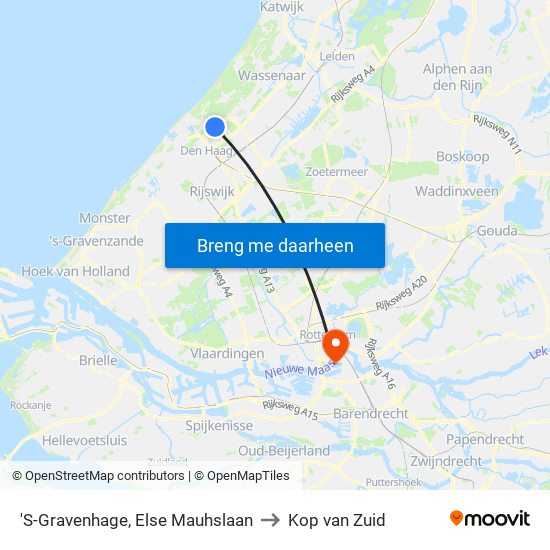 'S-Gravenhage, Else Mauhslaan to Kop van Zuid map