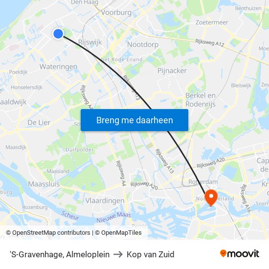 'S-Gravenhage, Almeloplein to Kop van Zuid map