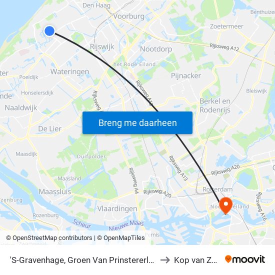 'S-Gravenhage, Groen Van Prinstererlaan to Kop van Zuid map