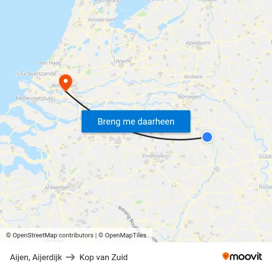 Aijen, Aijerdijk to Kop van Zuid map