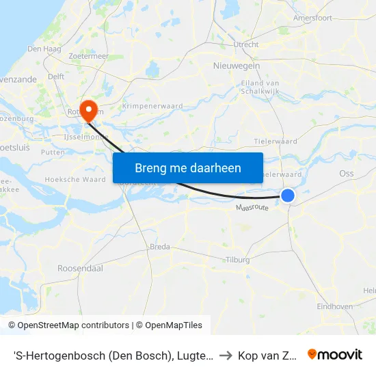 'S-Hertogenbosch (Den Bosch), Lugteren to Kop van Zuid map