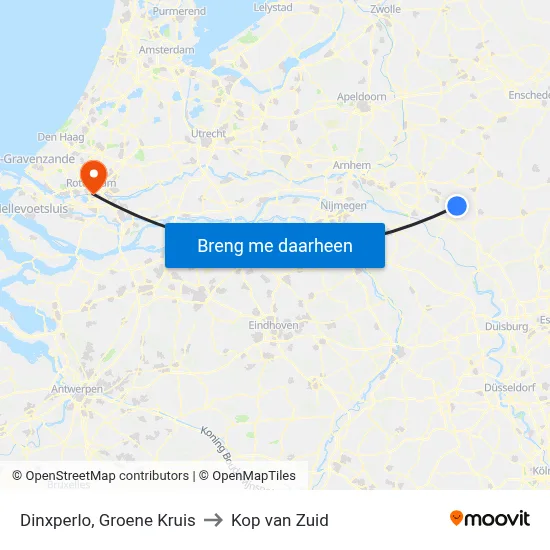 Dinxperlo, Groene Kruis to Kop van Zuid map
