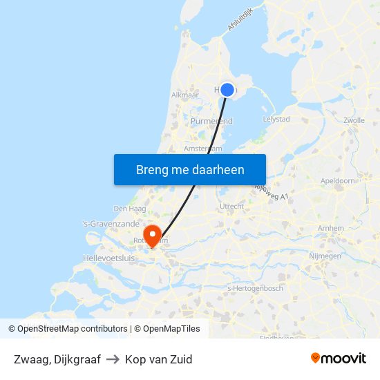 Zwaag, Dijkgraaf to Kop van Zuid map