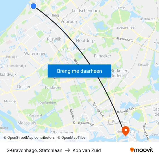 'S-Gravenhage, Statenlaan to Kop van Zuid map