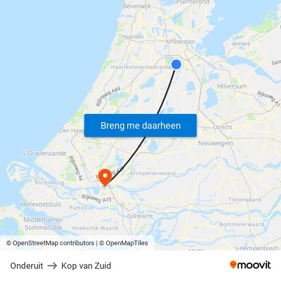 Onderuit to Kop van Zuid map