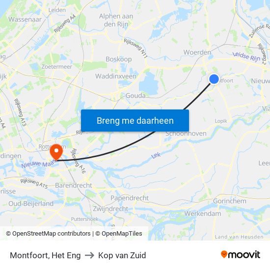 Montfoort, Het Eng to Kop van Zuid map