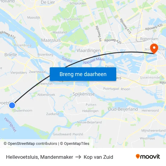 Hellevoetsluis, Mandenmaker to Kop van Zuid map