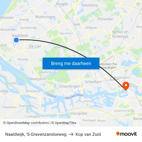 Naaldwijk, 'S-Gravenzandseweg to Kop van Zuid map