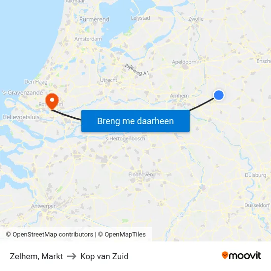 Zelhem, Markt to Kop van Zuid map