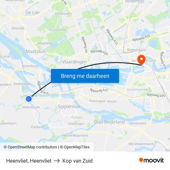 Heenvliet, Heenvliet to Kop van Zuid map