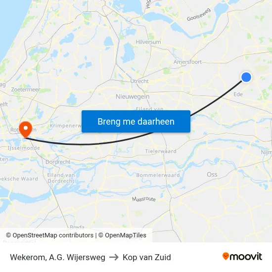 Wekerom, A.G. Wijersweg to Kop van Zuid map