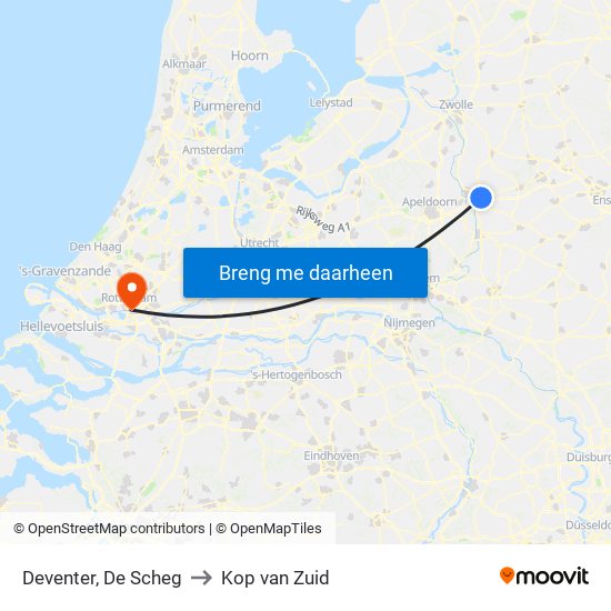 Deventer, De Scheg to Kop van Zuid map
