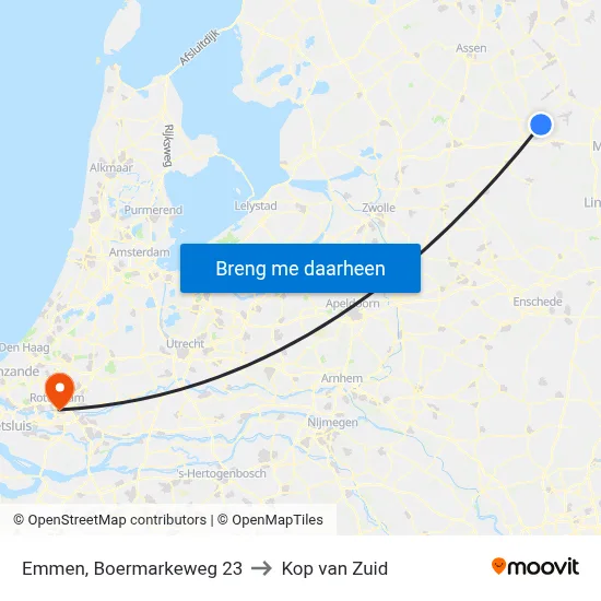 Emmen, Boermarkeweg 23 to Kop van Zuid map