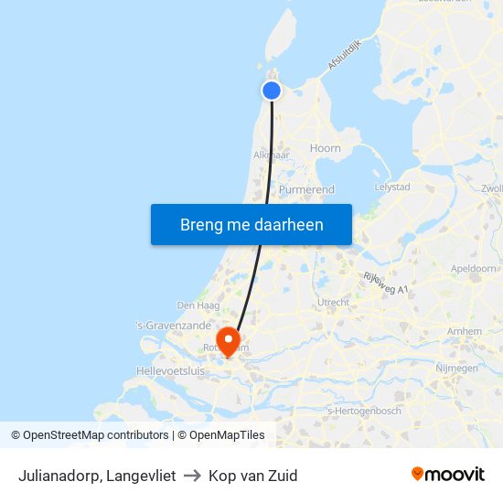 Julianadorp, Langevliet to Kop van Zuid map