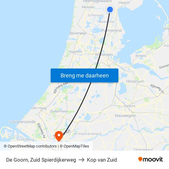 De Goorn, Zuid Spierdijkerweg to Kop van Zuid map