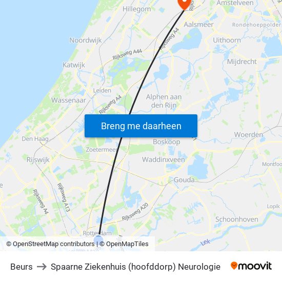 Beurs to Spaarne Ziekenhuis (hoofddorp) Neurologie map