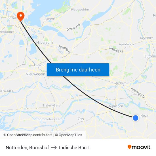 Nütterden, Bomshof to Indische Buurt map