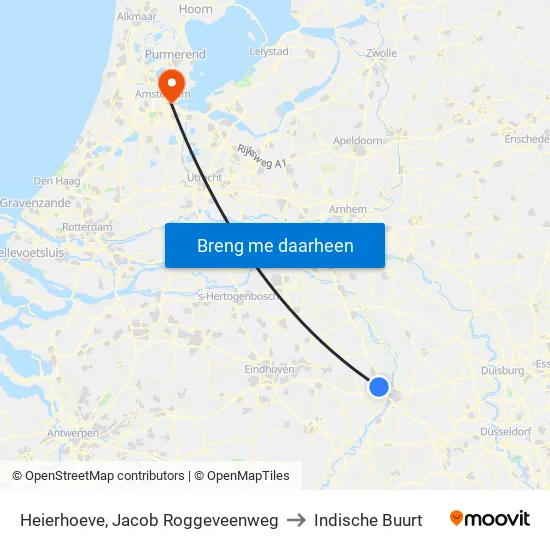 Heierhoeve, Jacob Roggeveenweg to Indische Buurt map