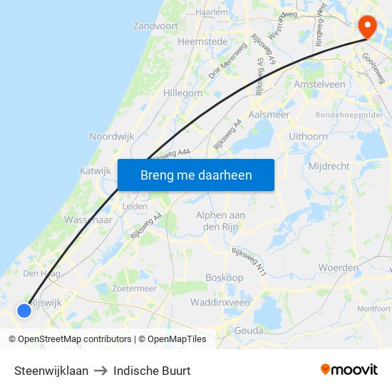 Steenwijklaan to Indische Buurt map