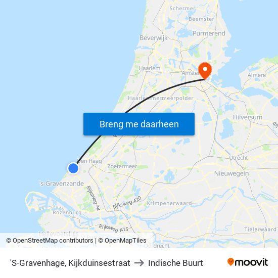 'S-Gravenhage, Kijkduinsestraat to Indische Buurt map