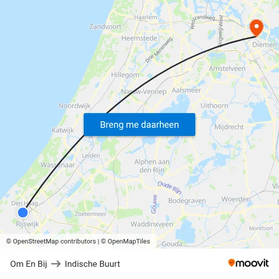 Om En Bij to Indische Buurt map