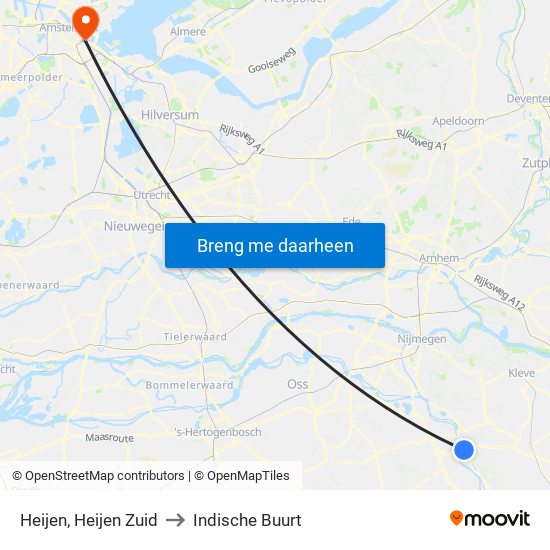 Heijen, Heijen Zuid to Indische Buurt map