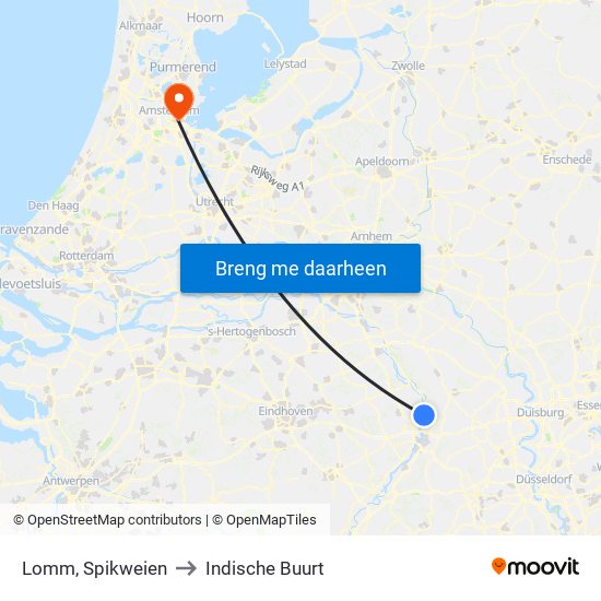 Lomm, Spikweien to Indische Buurt map