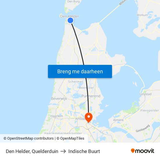 Den Helder, Quelderduin to Indische Buurt map